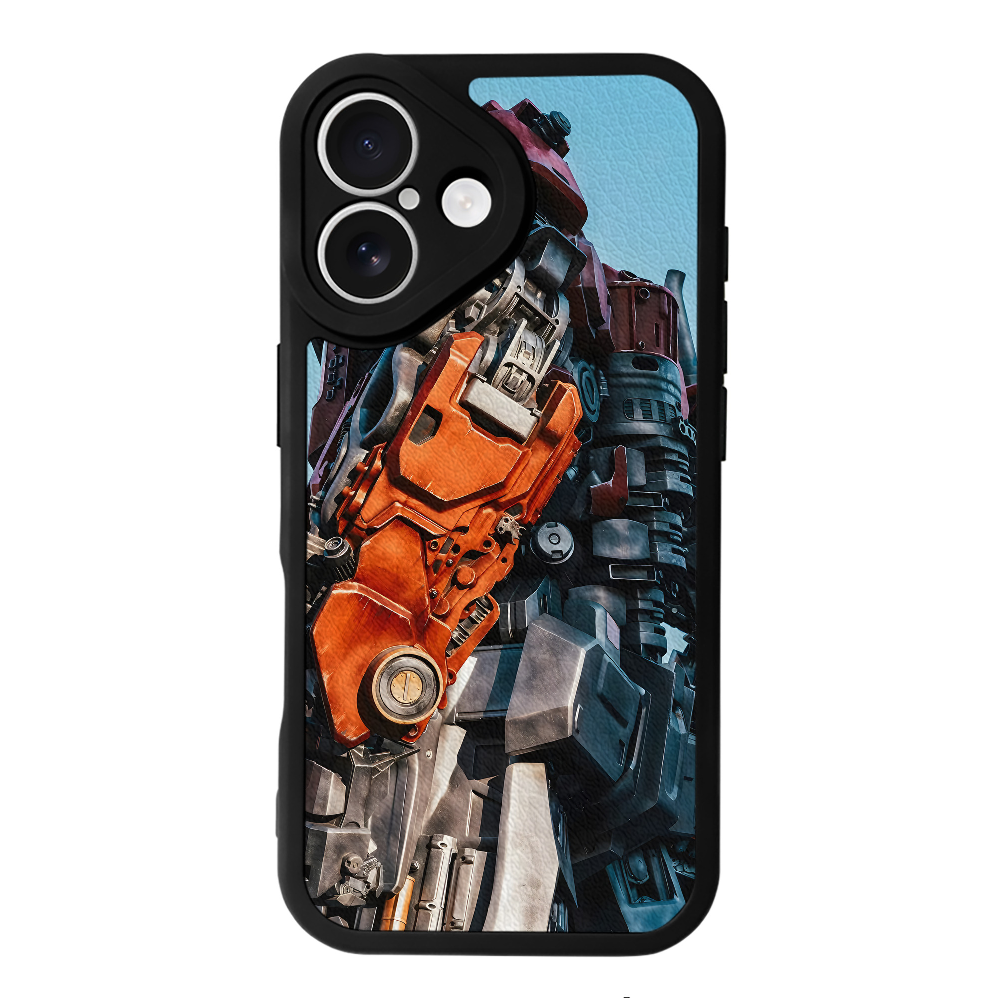 （画像用） Transformers トランスフォーマー 【iPhone 16シリーズ対応】シリコンスマホケース（レザー調） 材質：シリコン